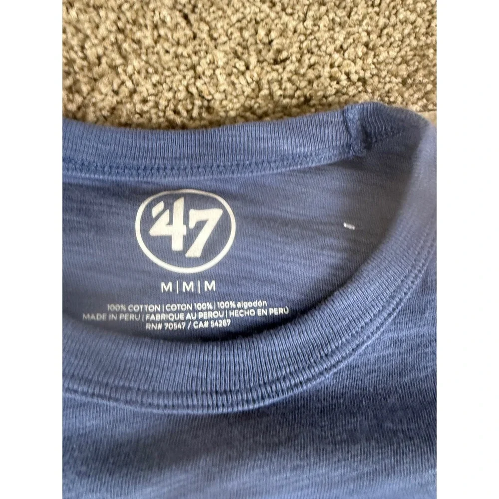 47 Brand Montreal Expos Cooperstown Collection Blue Slub T-Shirt Mens Medium NWT